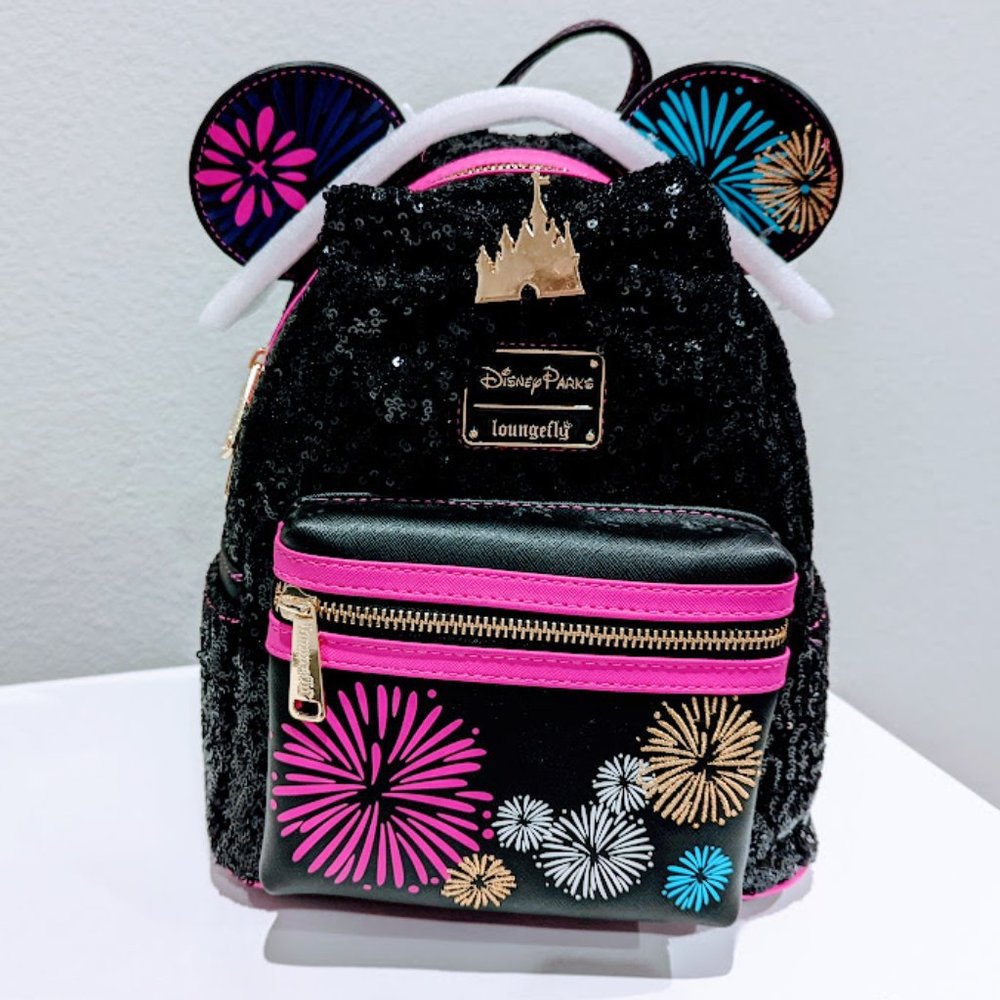 Disney Loungefly MMMA December Fireworks Mini Backpack